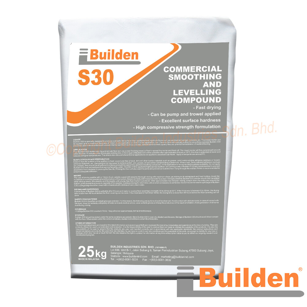 Builden S30 Commercial Smoothing and Levelling Compound Building