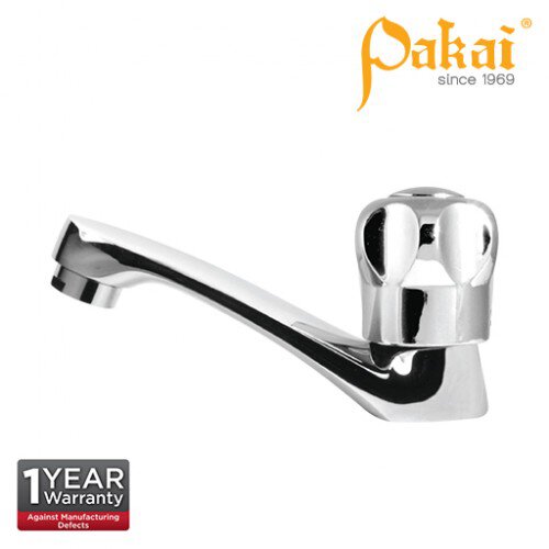 Pakai CROWN Knob Handle - Long Spout Basin Pillar Tap PK-CRW-PT-LS