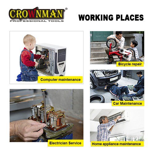 Crownman 6PCS/SET Insulated Blade Screwdriver