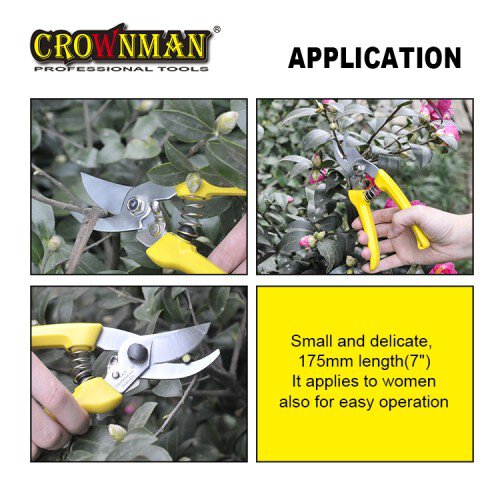 Crownman Professional Pruning Shear with Plastic Handle