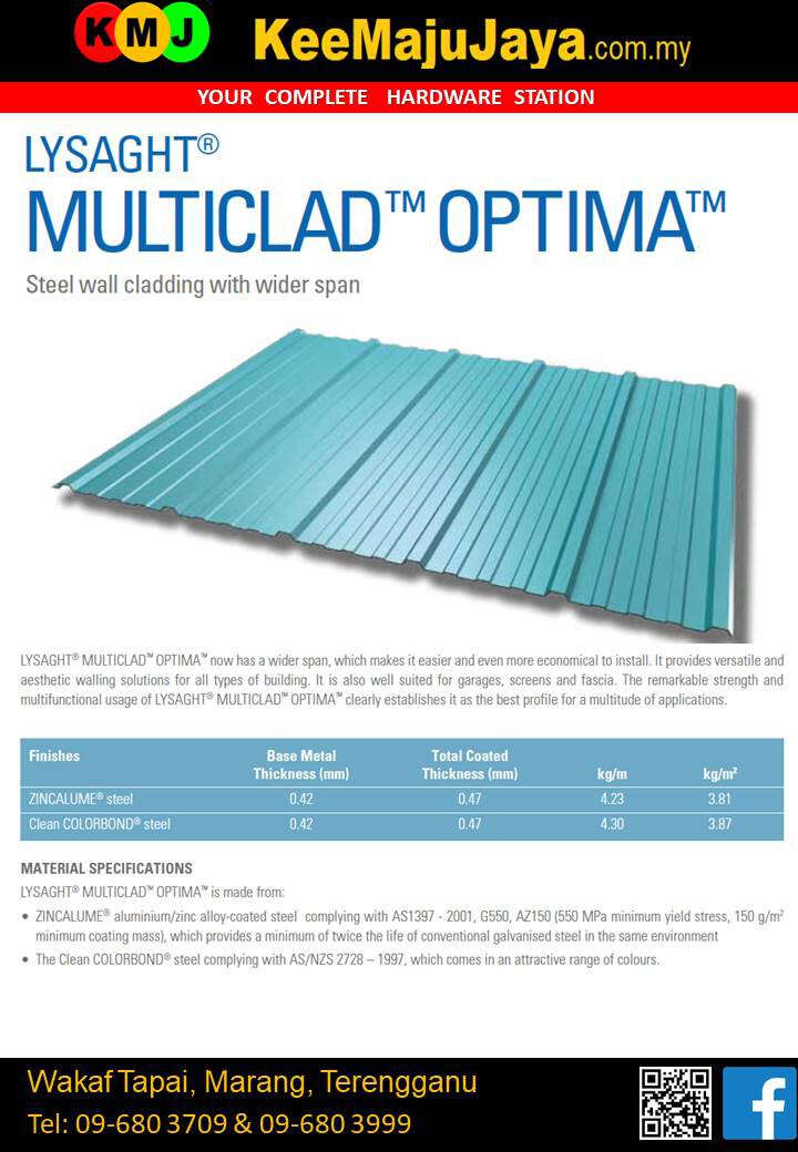 LYSAGHT MULTICLAD OPTIMA