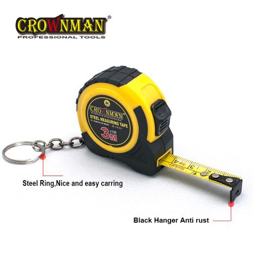 Crownman 3mx12.5mm Double Color ABS Case Steel Measuring Tape