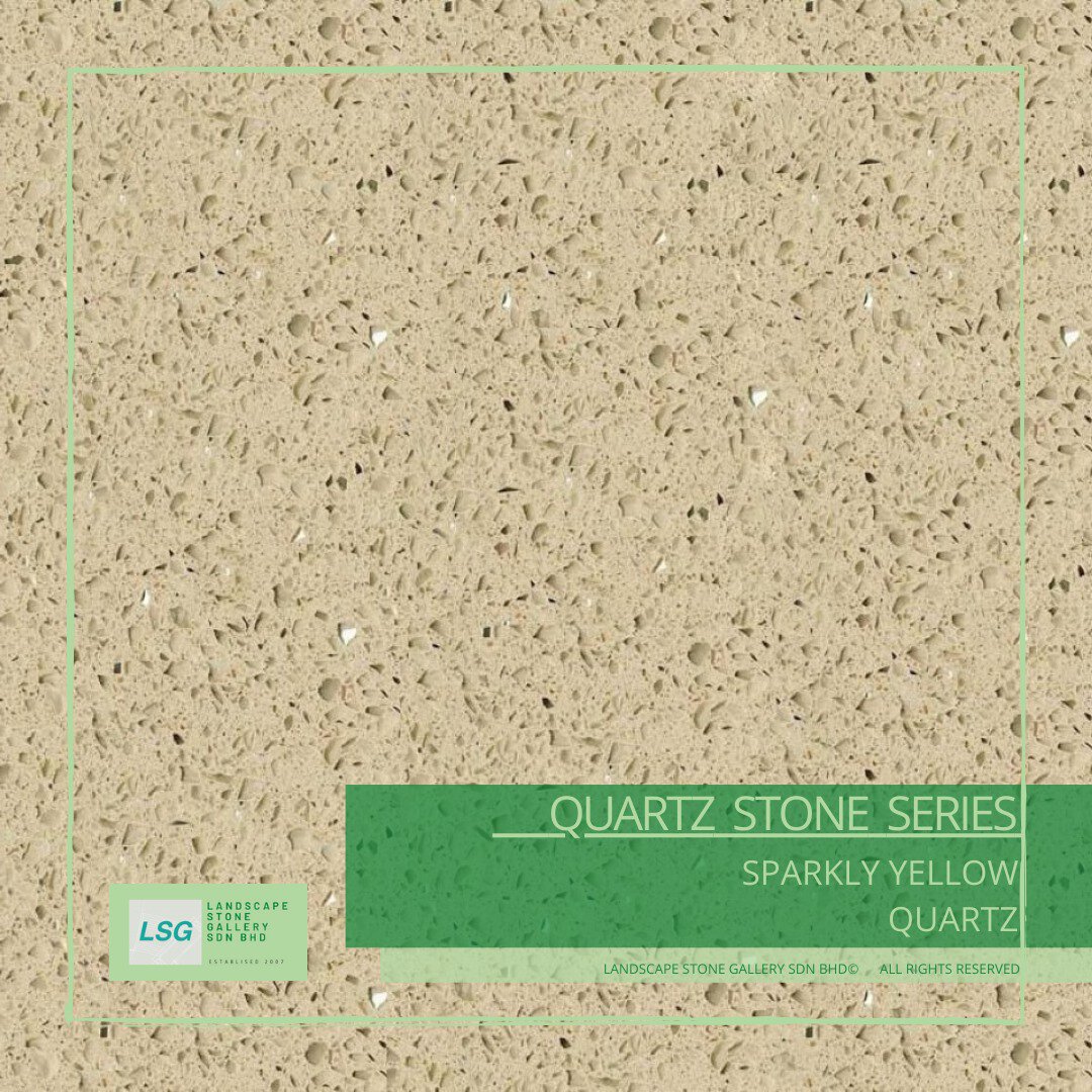 Quartz Stone Sparkly Yellow