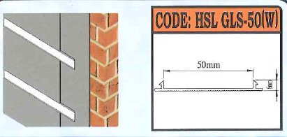 Corner Bead U-Groove Profile-GLS-50W