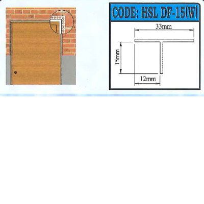 Door Frame  - T-Shape Profile-  DF15W