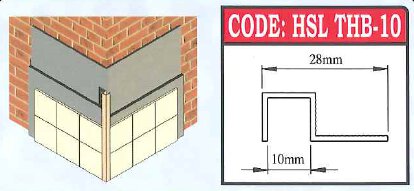 Corner Bead Square Edge Profile- THB10