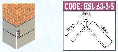 Corner Bead Small Round Edge- A3-5S
