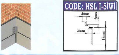 Corner Bead Plastering Inner Corner Half Round Edge- i5W
