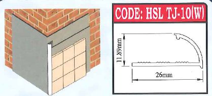Corner Bead J-Shape Profile-TJ-10W (Green Label)
