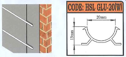 Groove Joint/  Half Round Groove Profile- GLU-20W