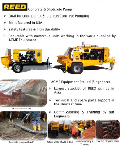 Reed Concrete And Shortcrete Pump ( A40 )- Rockmaster