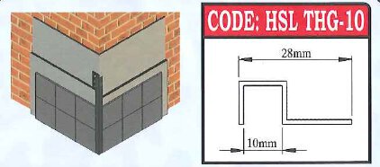 Corner Bead Square Edge Profile- THG10