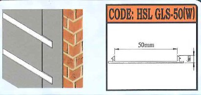 Corner Bead U-Groove Profile-GLS-50W
