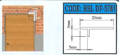 Door Frame  - T-Shape Profile- DF5W