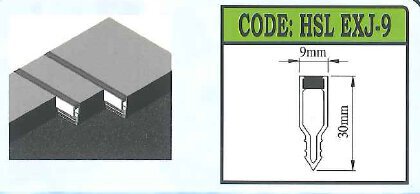 Expansion Joint / Divider Strip Profile- 30EXJ-9, 40EXJ-15, 50EXJ-15, FJX-8, FJX-11