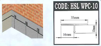 Plaster / Render / Skim Wall Profile-WPC-10