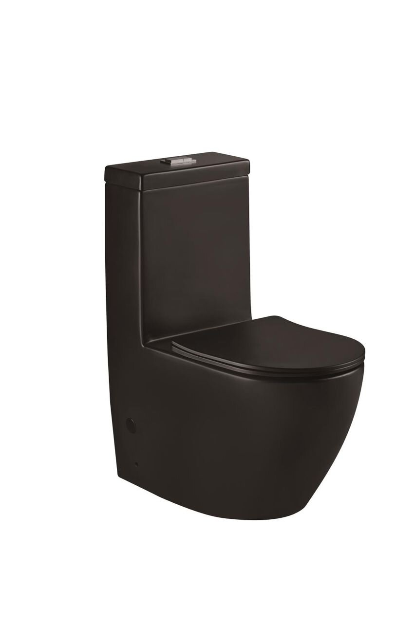 DOSEO WC Complete Set (P-180mm) - Black Matt