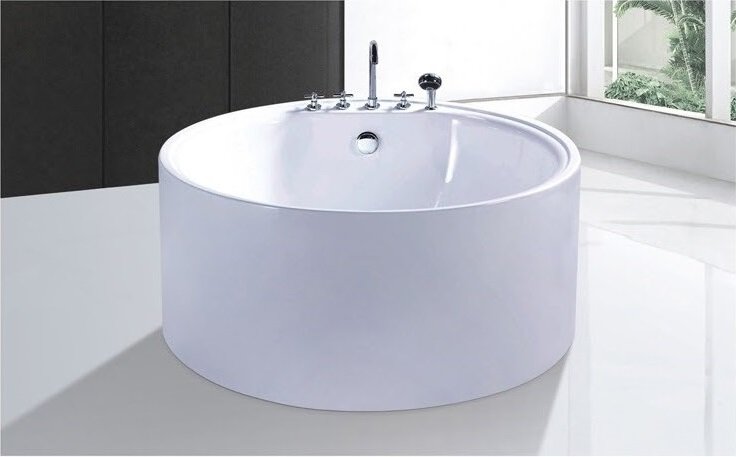 Free Standing Bathtub with Faucet