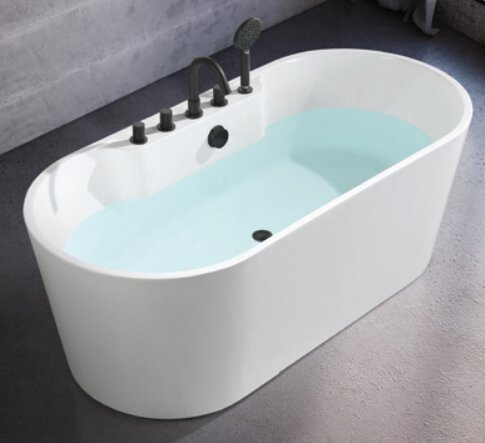 Free Standing Bathtub with Faucet