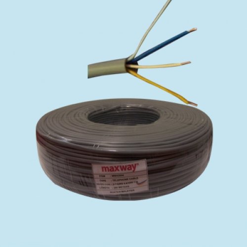 Maxway 2 Pairs 0.5mm Tel Cable (Buatan Malaysia)