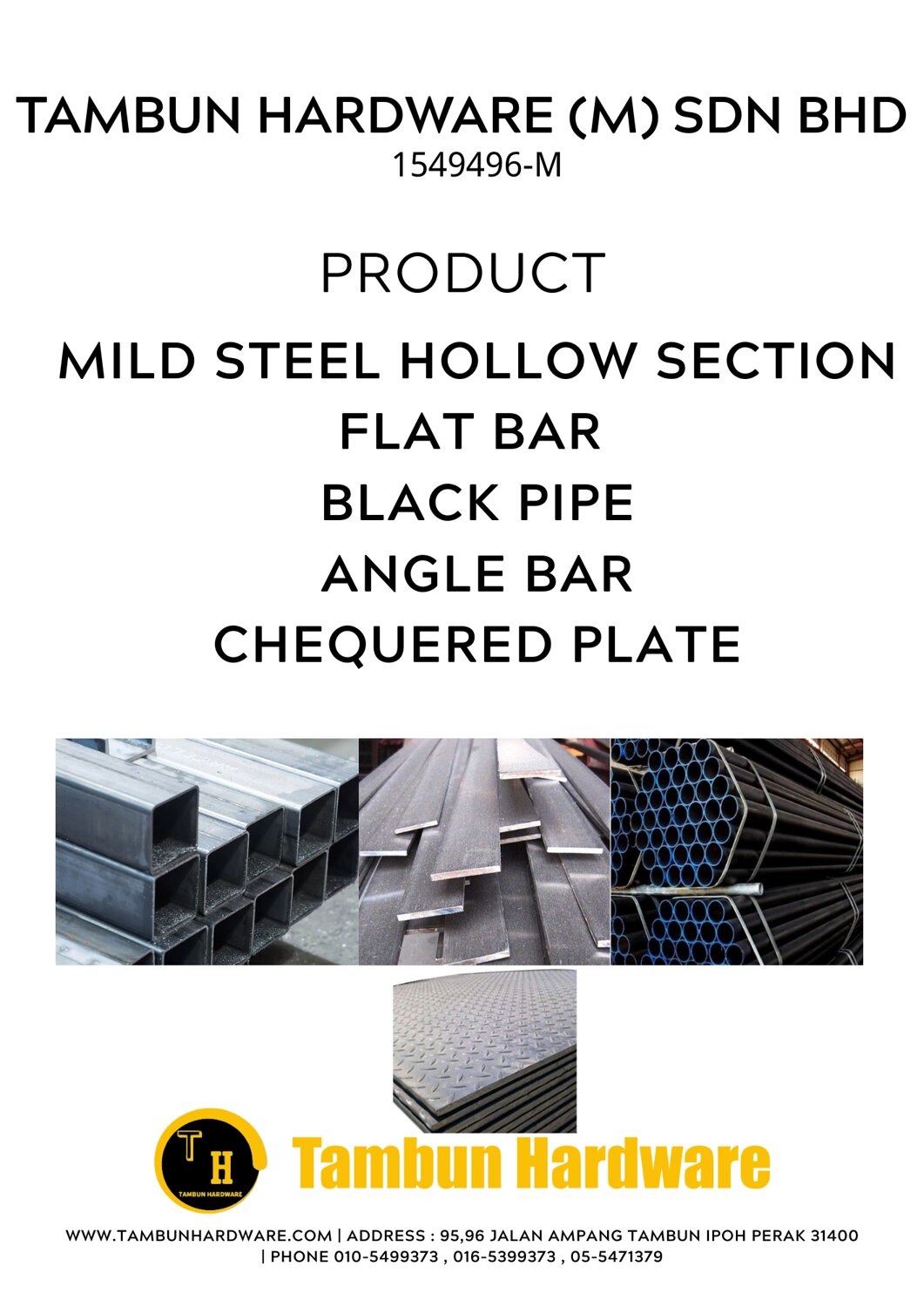STEEL PLATE , ANGLE BAR , HOLLOW SECTION
