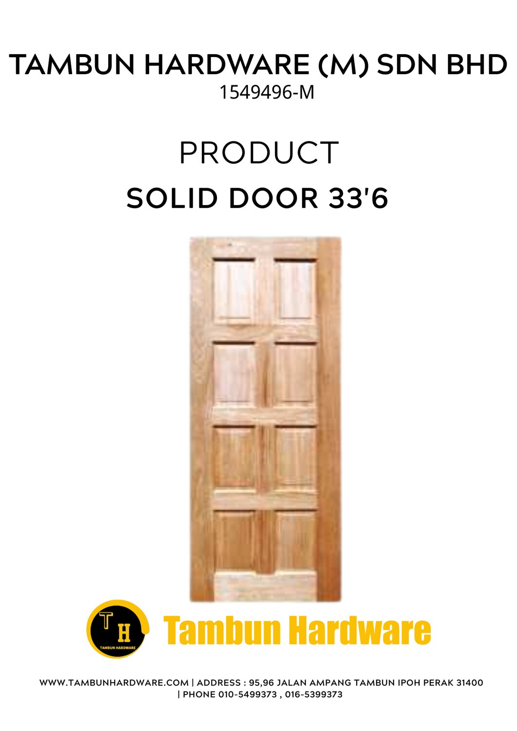 TIMBER SOLID DOOR