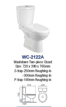 Sanitary Ware -WC 2122A - 2 PC