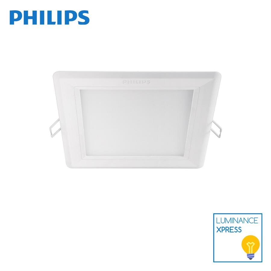 Philips Dimmable Hadron Slim LED Downlight 5 Inch Square 12W 3000K