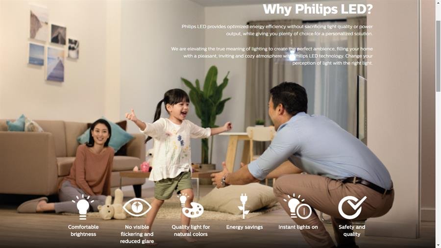 Philips LED Light Bulb 10.5W E27 6500K