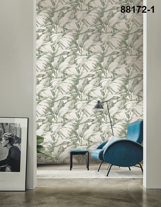 Korea Wallpaper 3D Leaves Natural - Modern Sense II 88172-1
