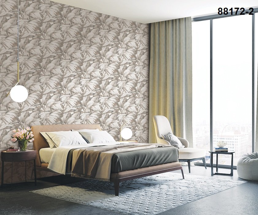 Korea Wallpaper 3D Leaves Natural - Modern Sense II 88172-2