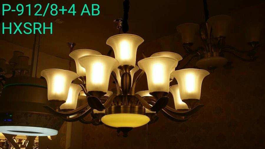 Classical Chandelier P-912AB / 8+4 (E27)