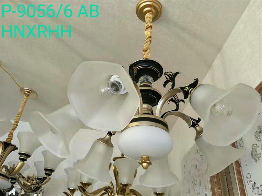 Flower Style Chandelier P-9056AB/6 (E27)