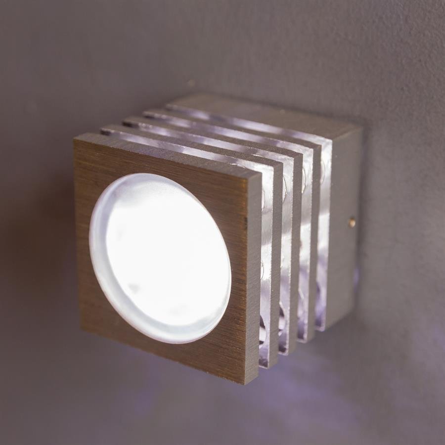 Wall Lamp with Front and 4 Ways Light and Steel Structure (Silver) [W-8674/G5]