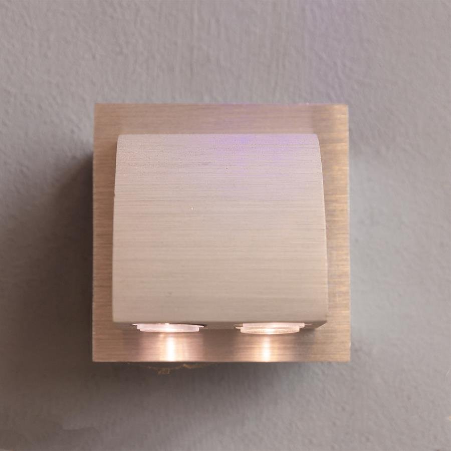 Wall Lamp with Dual Down Light and Steel Structure (Silver) [W-030/4X1W]