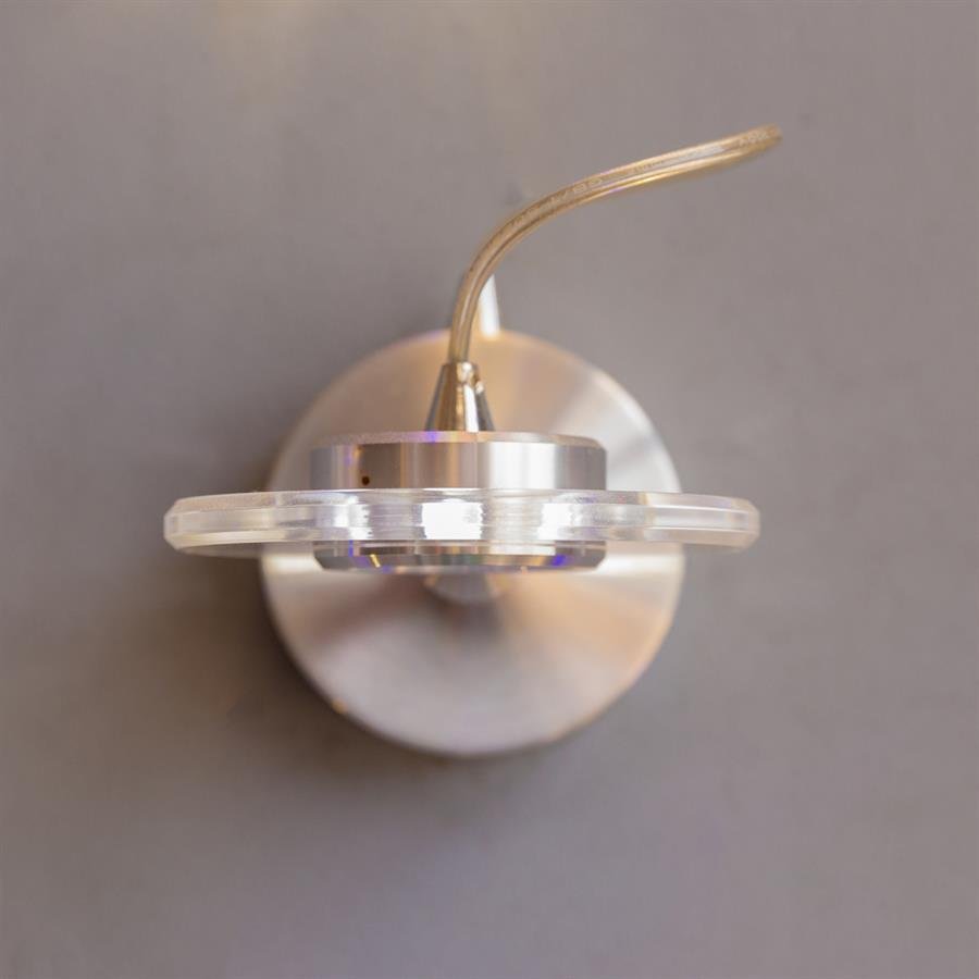 Wall Lamp with Down Light and Steel Structure (Silver) [W-8137/3W]