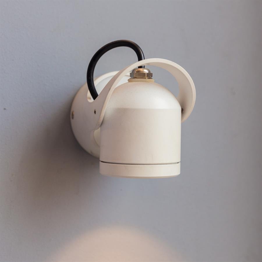 Wall Lamp with Adjustable Down Light and Steel Structure (White) [W-8678/C08/3W]