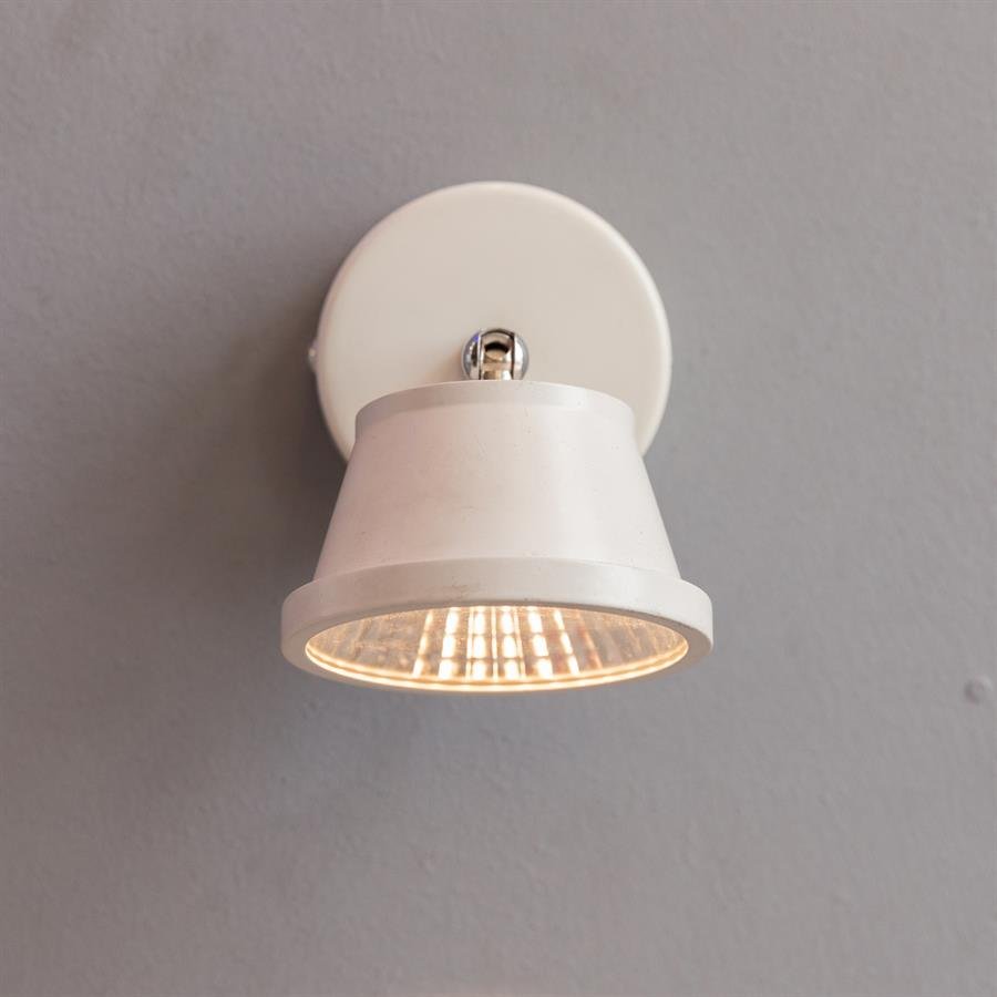 Wall Lamp with Adjustable Vertical Light and Steel Structure (White) [W-6942/3W]