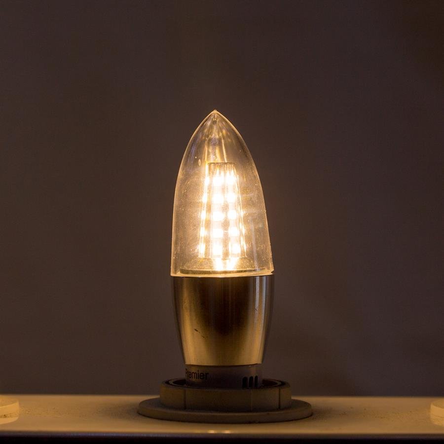 LED Candle Lamp Bulb E27 [LED-Candle/E27/WW]