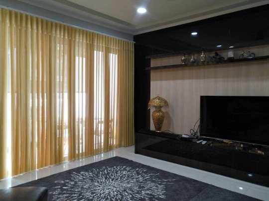 Hot Solid Sheer Curtain Window Curtains