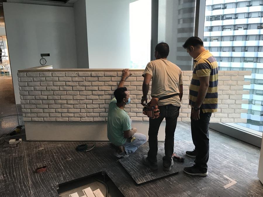 Pure White London Brick Wall Panel