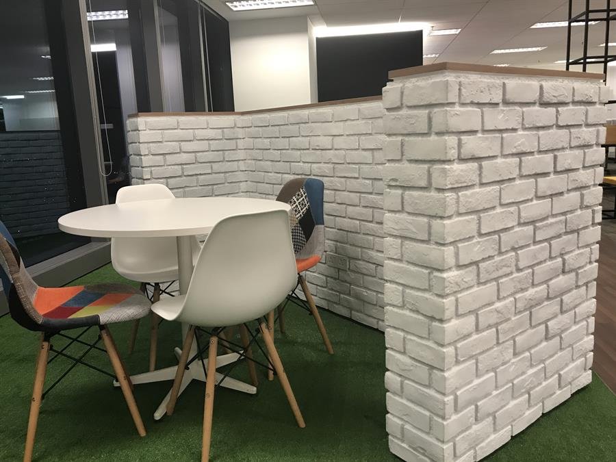 Pure White London Brick Wall Panel
