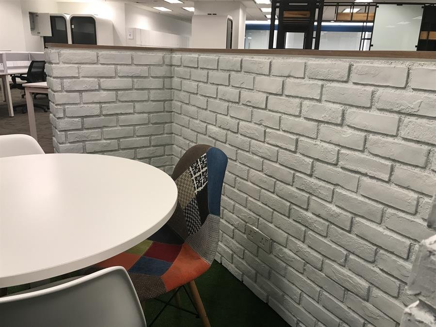 Pure White London Brick Wall Panel