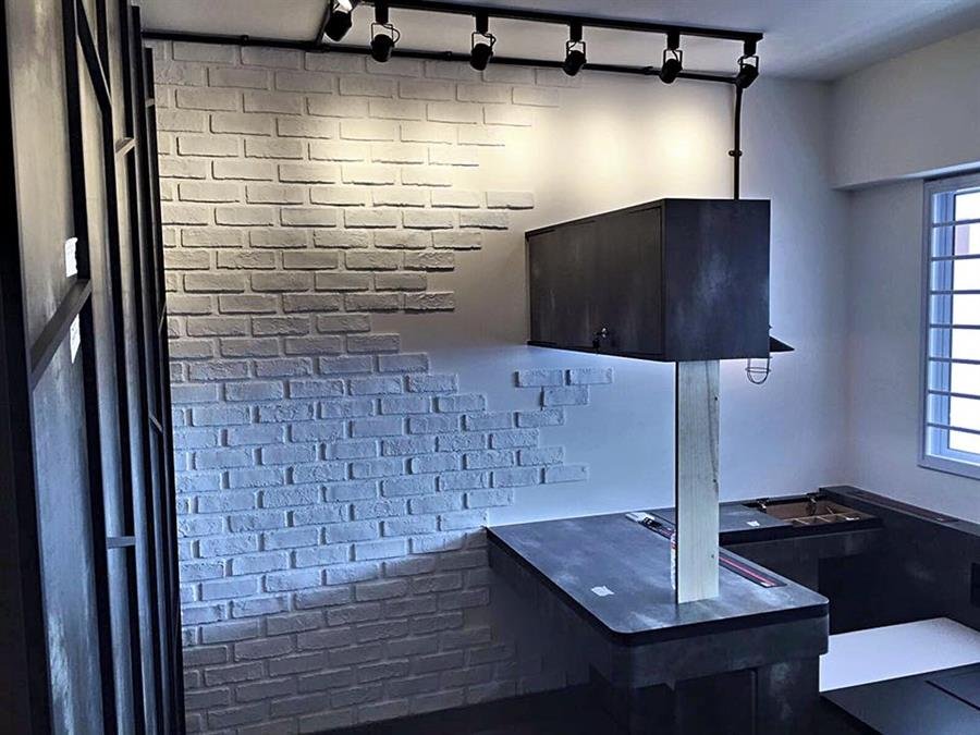 Pure White London Brick Wall Panel