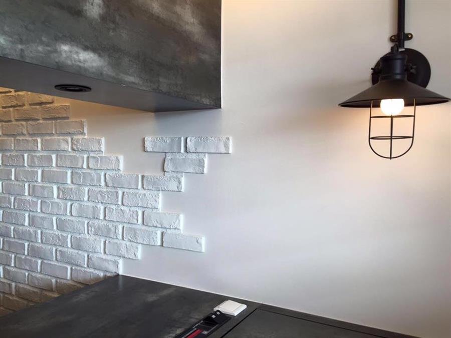 Pure White London Brick Wall Panel