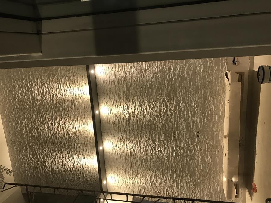 Pure White River Stone Wall Panel