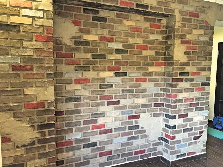 Multi Colour London Brick Wall Panel