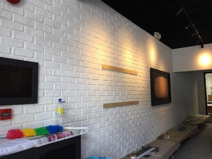 Pure White London Brick Wall Panel