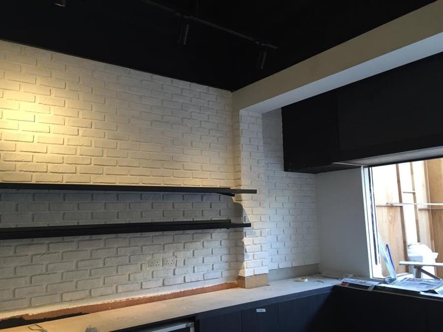 Pure White London Brick Wall Panel
