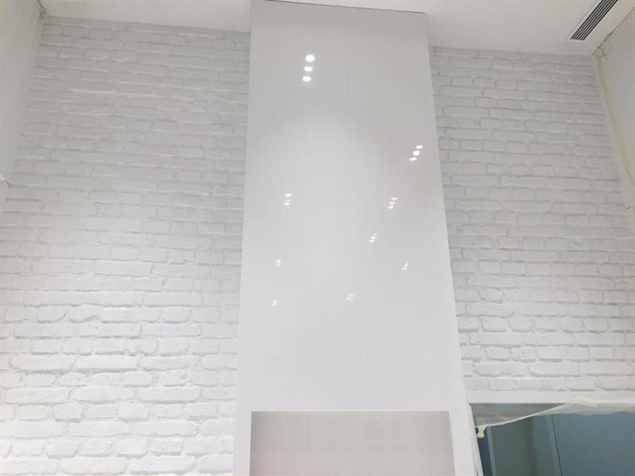 Pure White Vintage Brick Wall Panel